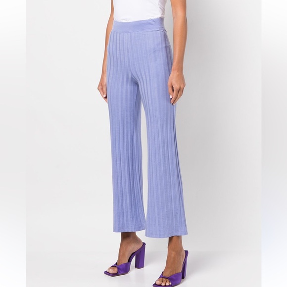 Jonathan Simkhai Standard Celia Pants in Cornflower Purple NWT Size Xs - Picture 3 of 10